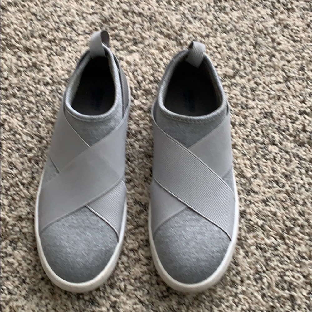 Grey Slip-On Sneakers